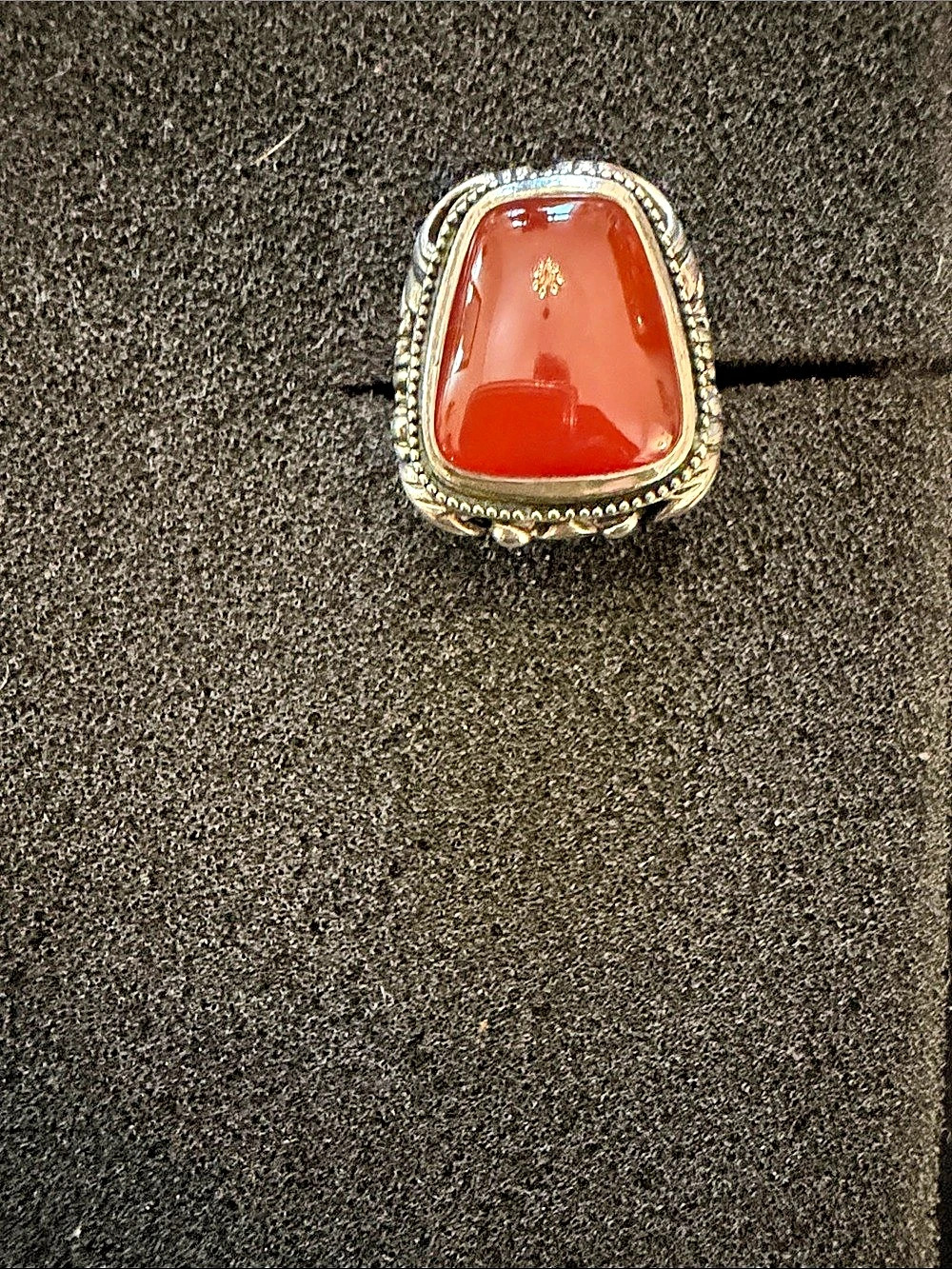 Studio Barse Amber & Silver Statement Ring